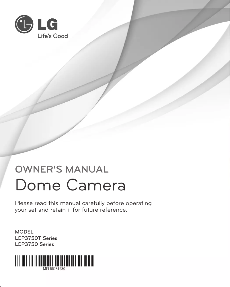 Imagen de la primera página del manual del dispositivo LCP3750T