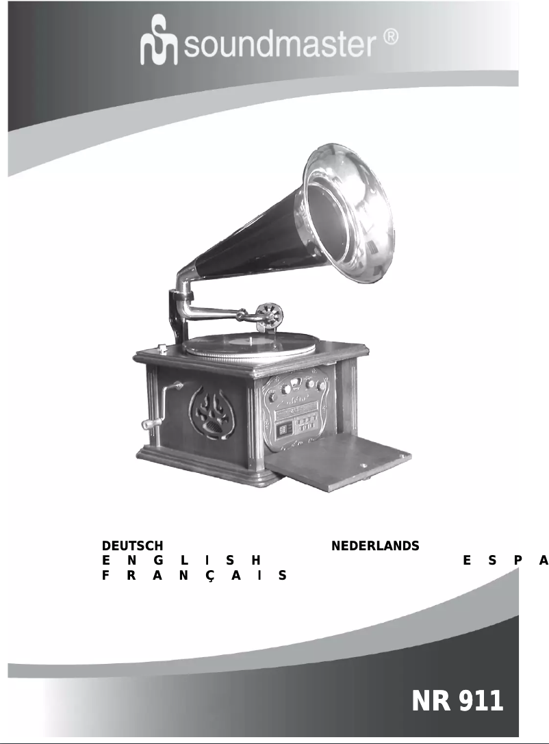 Página 1 del manual Manual de usuario Soundmaster NR 911