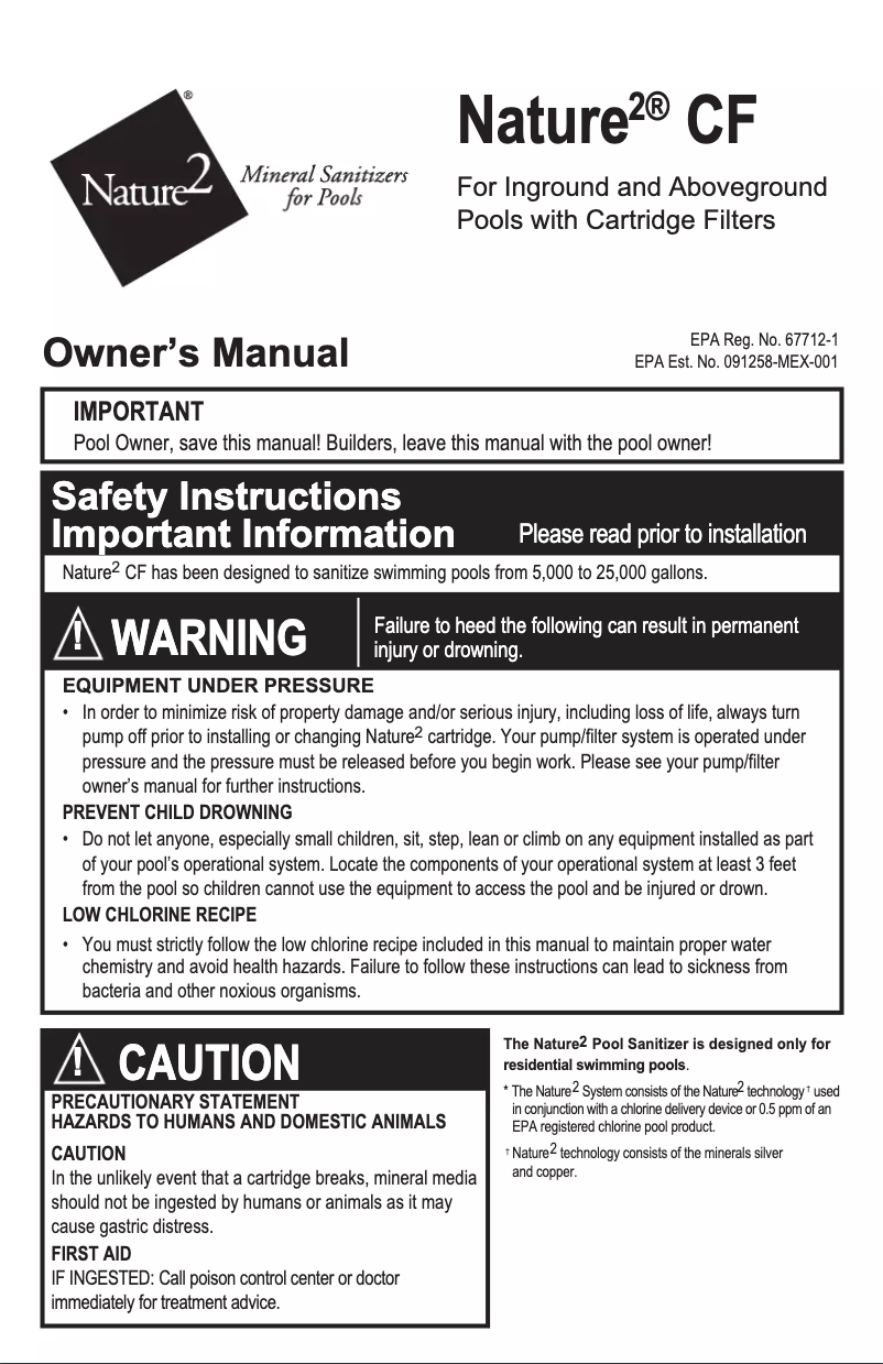 Imagen de la primera página del manual del dispositivo CF