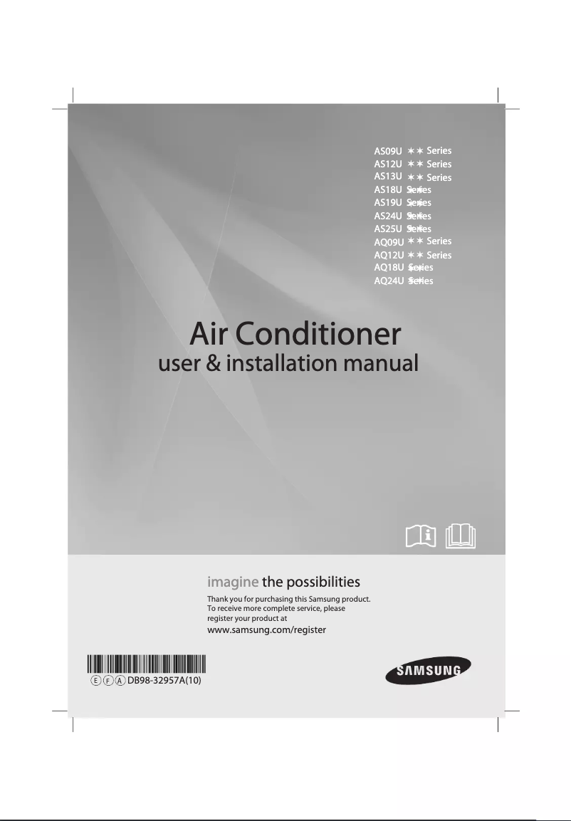 Imagen de la primera página del manual del dispositivo AQ09UWQN