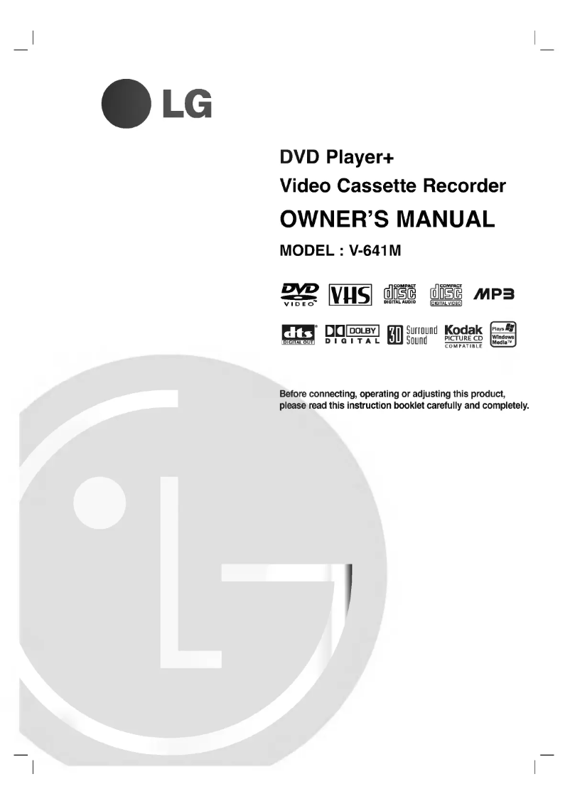Página nº 1 - Manual de usuario LG V641MK