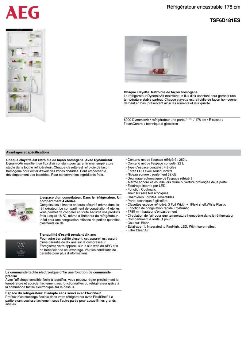 Imagen de la primera página del manual del dispositivo TSF6D181ES