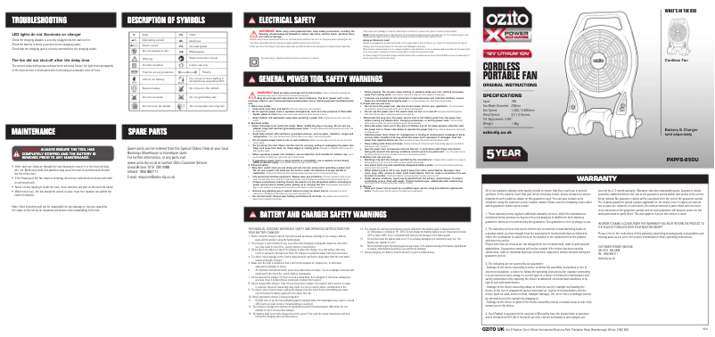 Imagen de la primera página del manual del dispositivo PXPFS-850U