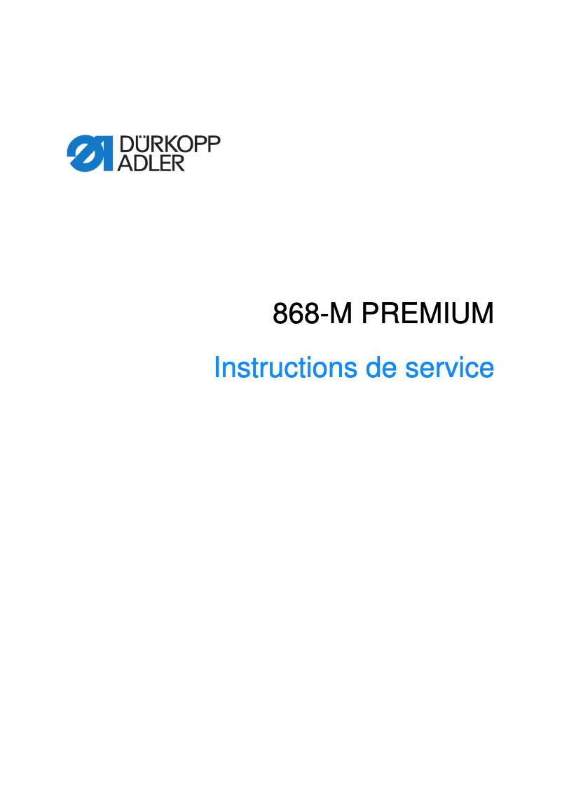 Imagen de la primera página del manual del dispositivo 868-M Premium
