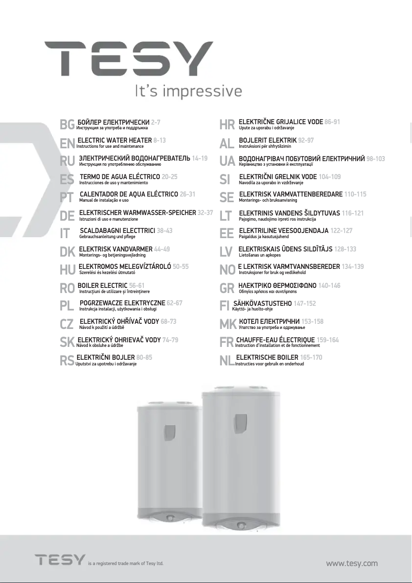 Página 1 del manual Manual de usuario Tesy ModEco 80