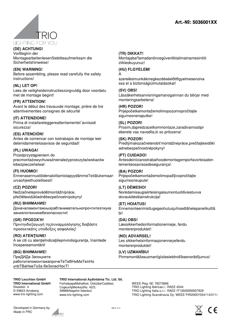 Imagen de la primera página del manual del dispositivo Cherry 503600102