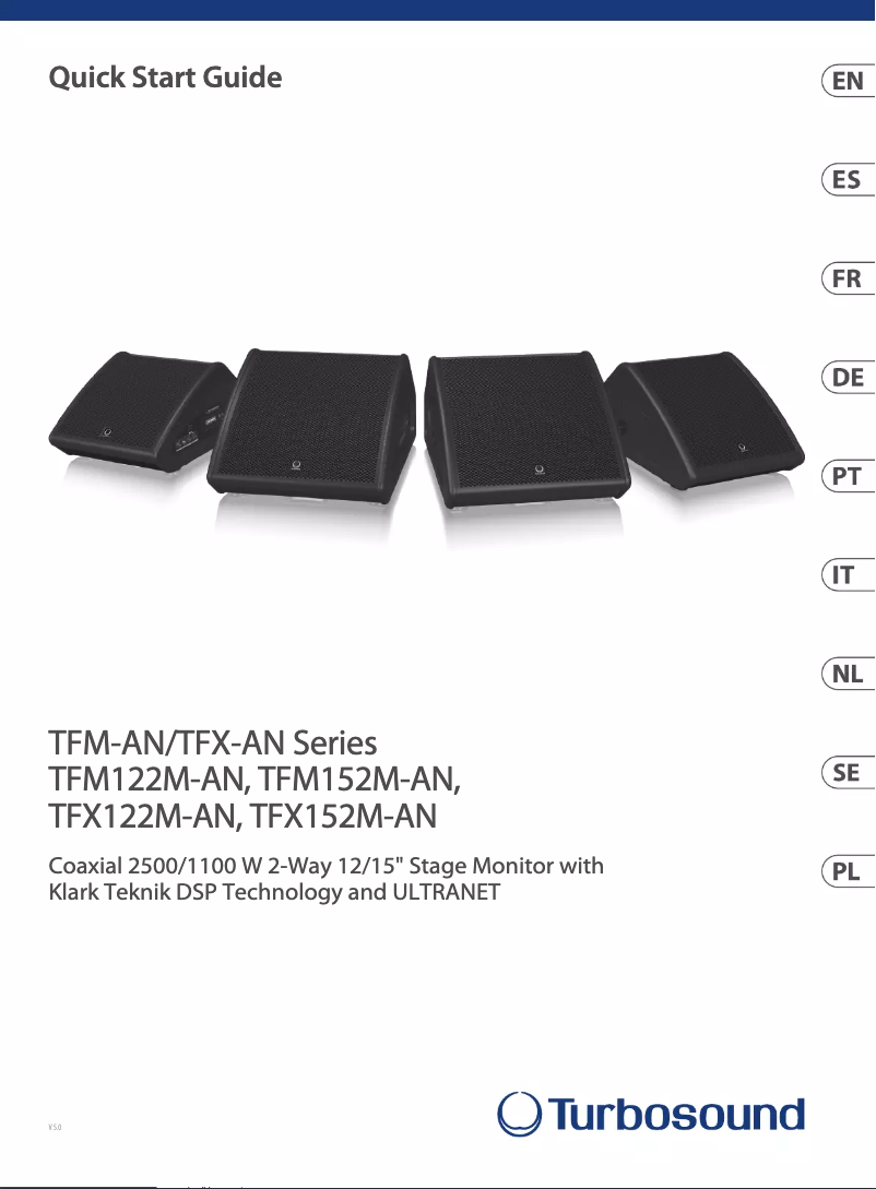 Imagen de la primera página del manual del dispositivo TFX122M-AN