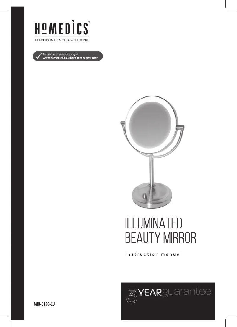 Página 1 del manual Manual de usuario Homedics MIR-8150-EU