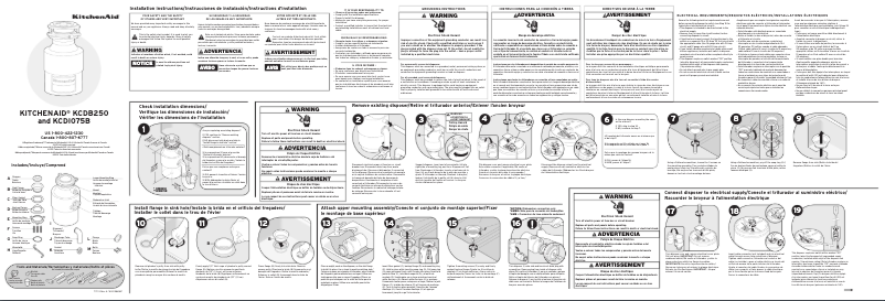 Imagen de la primera página del manual del dispositivo KCDB250G