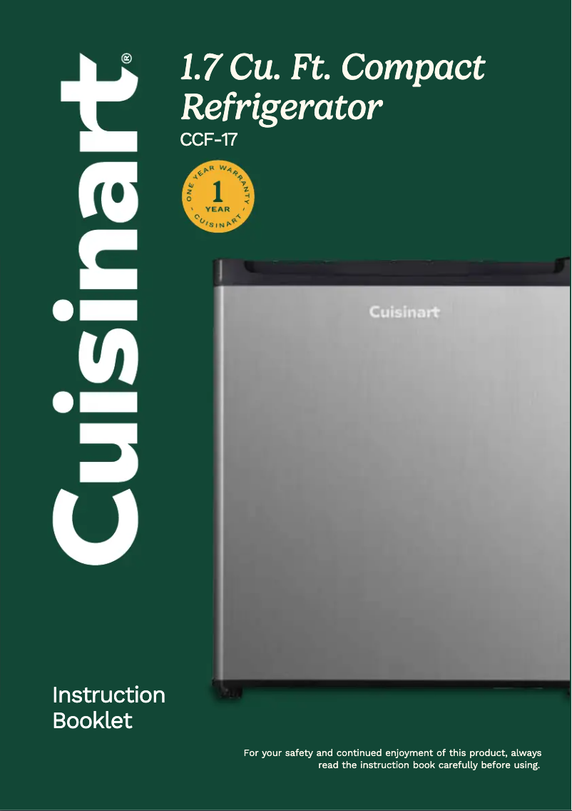 Imagen de la primera página del manual del dispositivo CCF-17