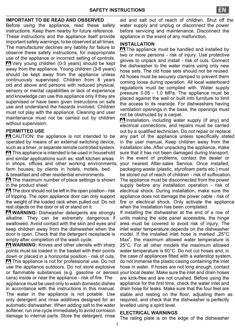 Página 1 del manual Instrucciones de seguridad Privileg RCIO 3T131 A FE S