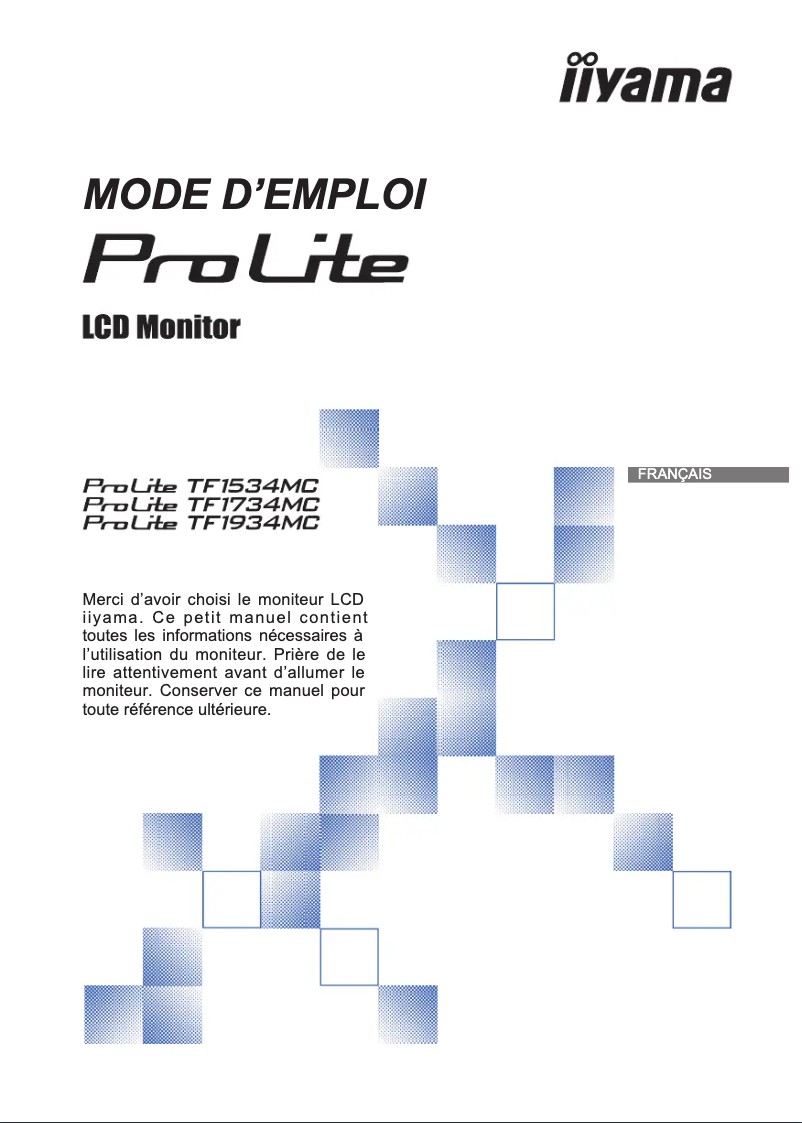 Imagen de la primera página del manual del dispositivo ProLite TF1734MC