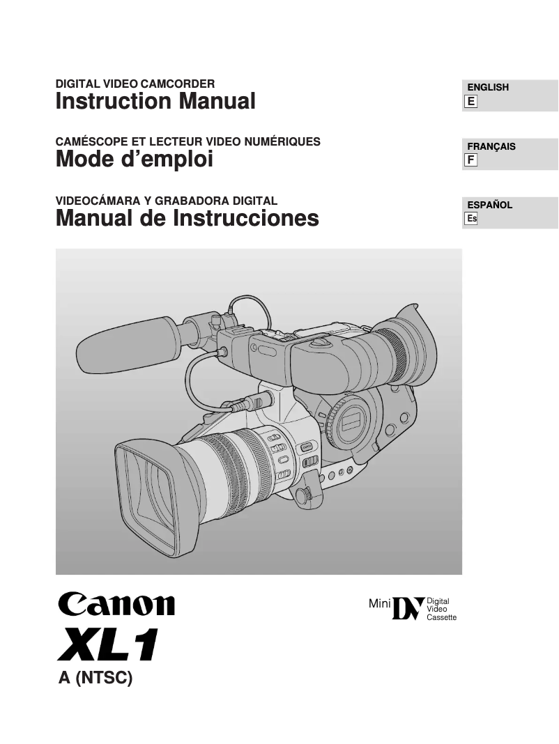 Imagen de la primera página del manual del dispositivo XL1