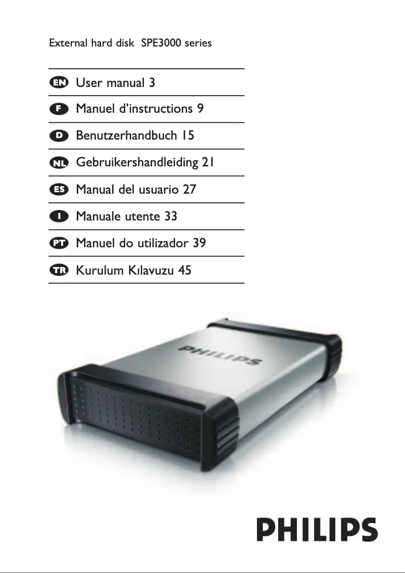 Página 1 del manual Manual de usuario Philips SPD3040