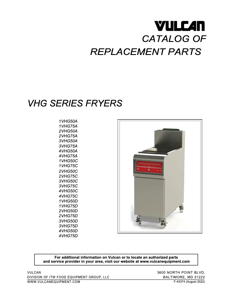 Imagen de la primera página del manual del dispositivo VHG75