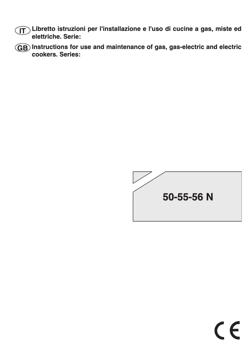 Página 1 del manual Manual de usuario Bompani BI540GA/N