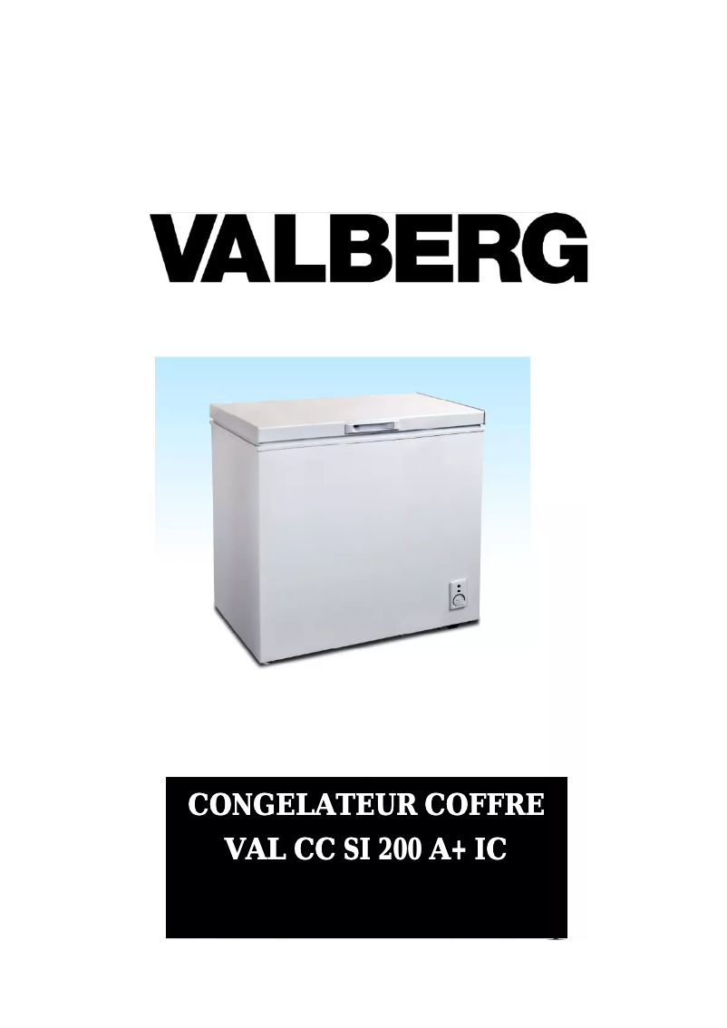Página 1 del manual Manual de usuario Valberg VAL CC SI 200 A+ IC