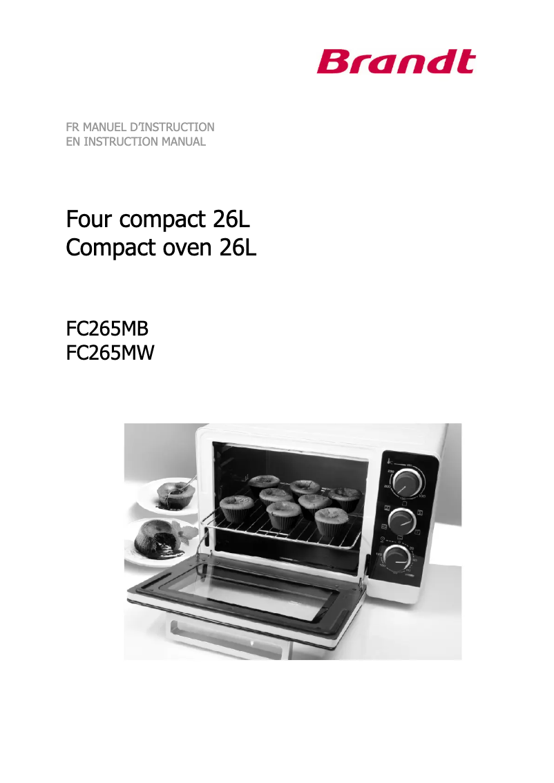 Página 1 del manual Manual de usuario Brandt FC265MW