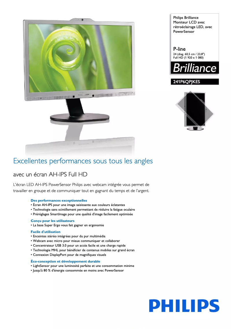 Imagen de la primera página del manual del dispositivo 241P6QPJKES