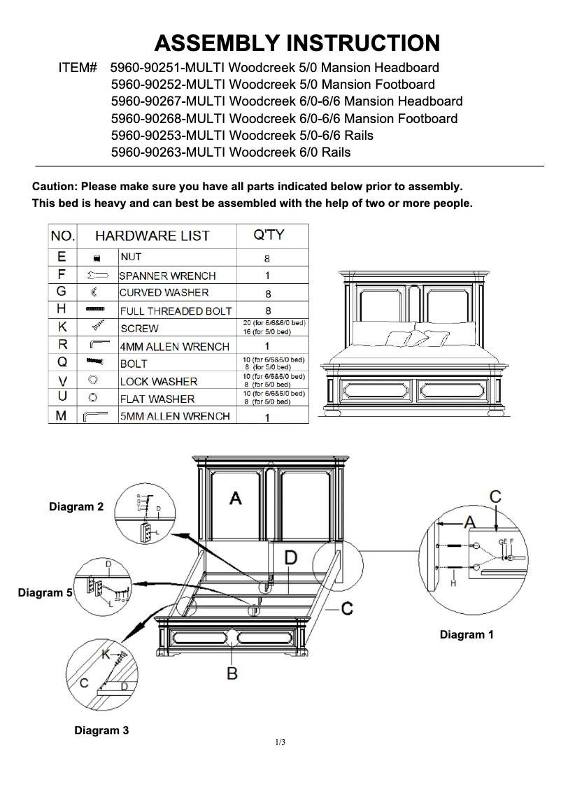 Imagen de la primera página del manual del dispositivo 5960-90252-MULTI