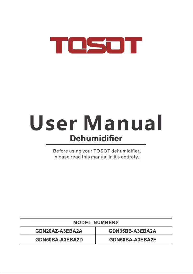 Imagen de la primera página del manual del dispositivo GDN20AZ-A3EBA2A
