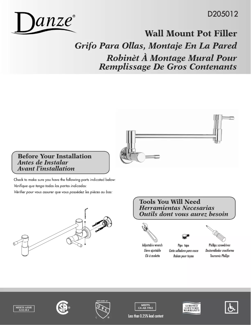 Imagen de la primera página del manual del dispositivo D205012