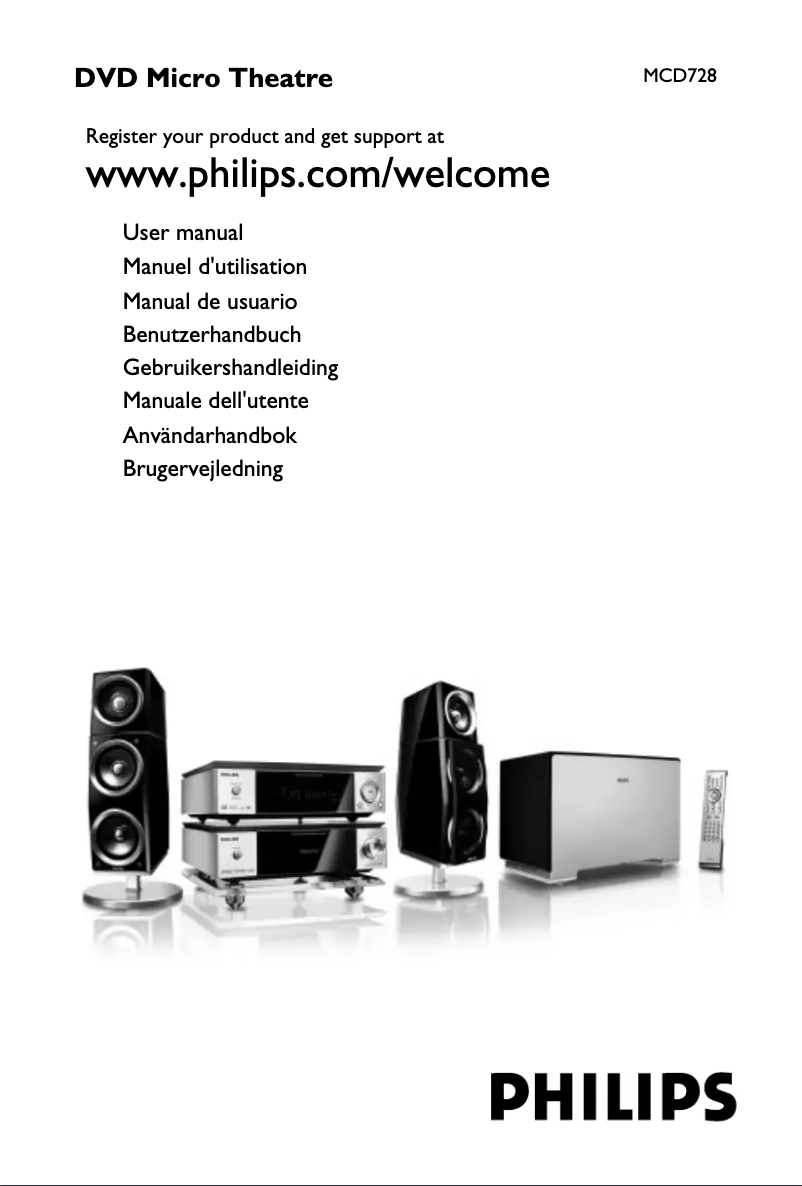 Imagen de la primera página del manual del dispositivo MCD728