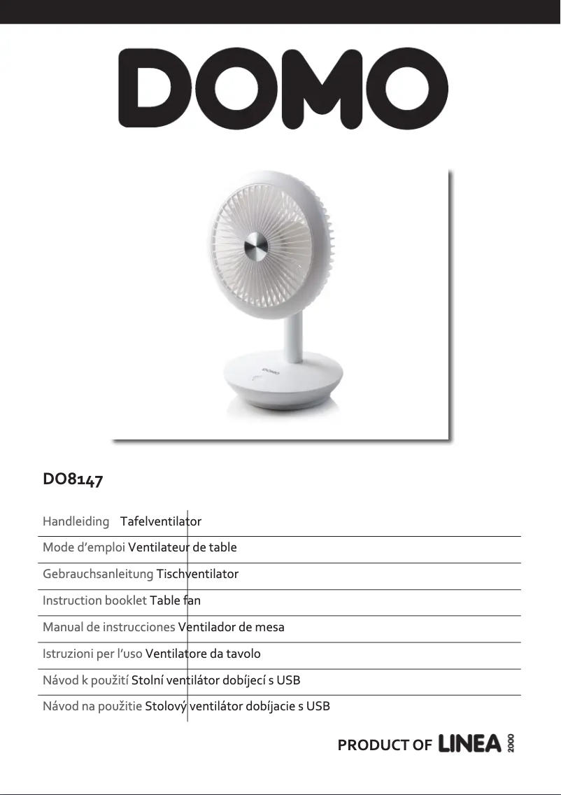 Imagen de la primera página del manual del dispositivo DO8147