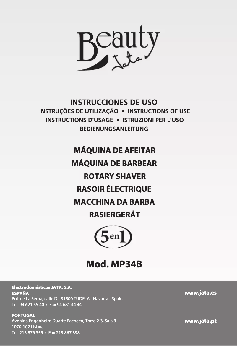 Página nº 1 - Manual de usuario Jata MP34B