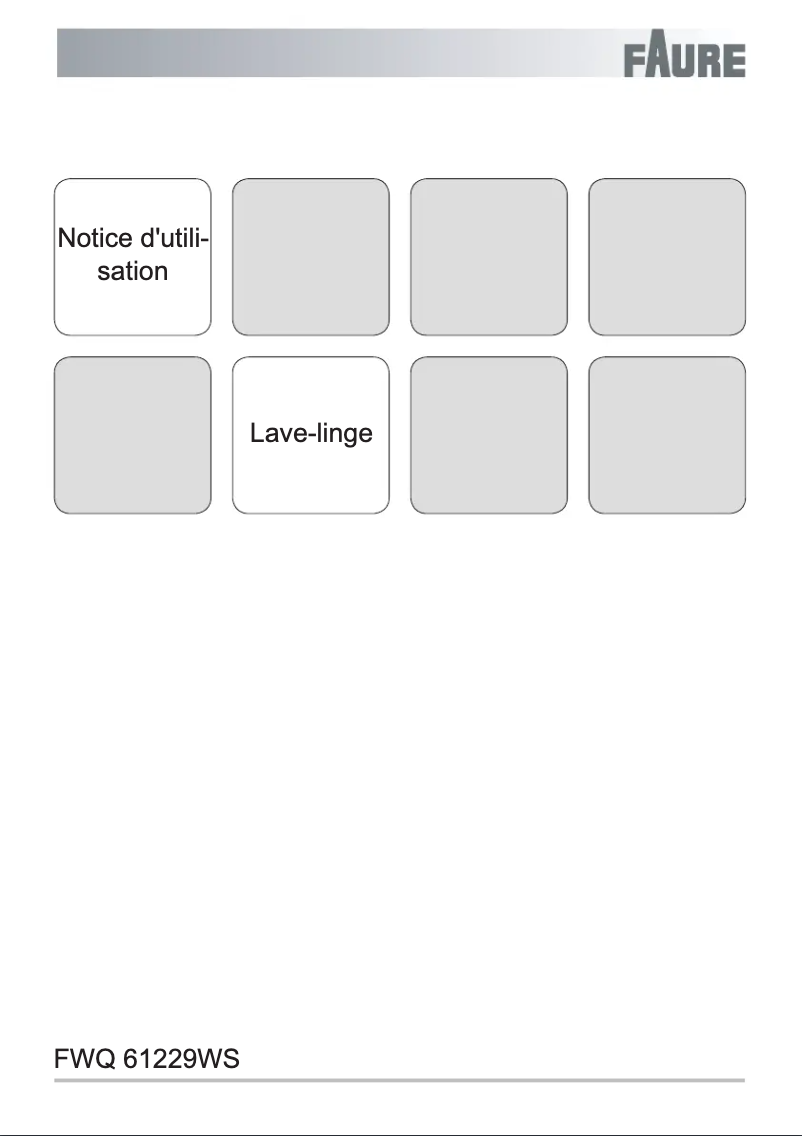 Página nº 1 - Manual de usuario Faure FWQ61229WS