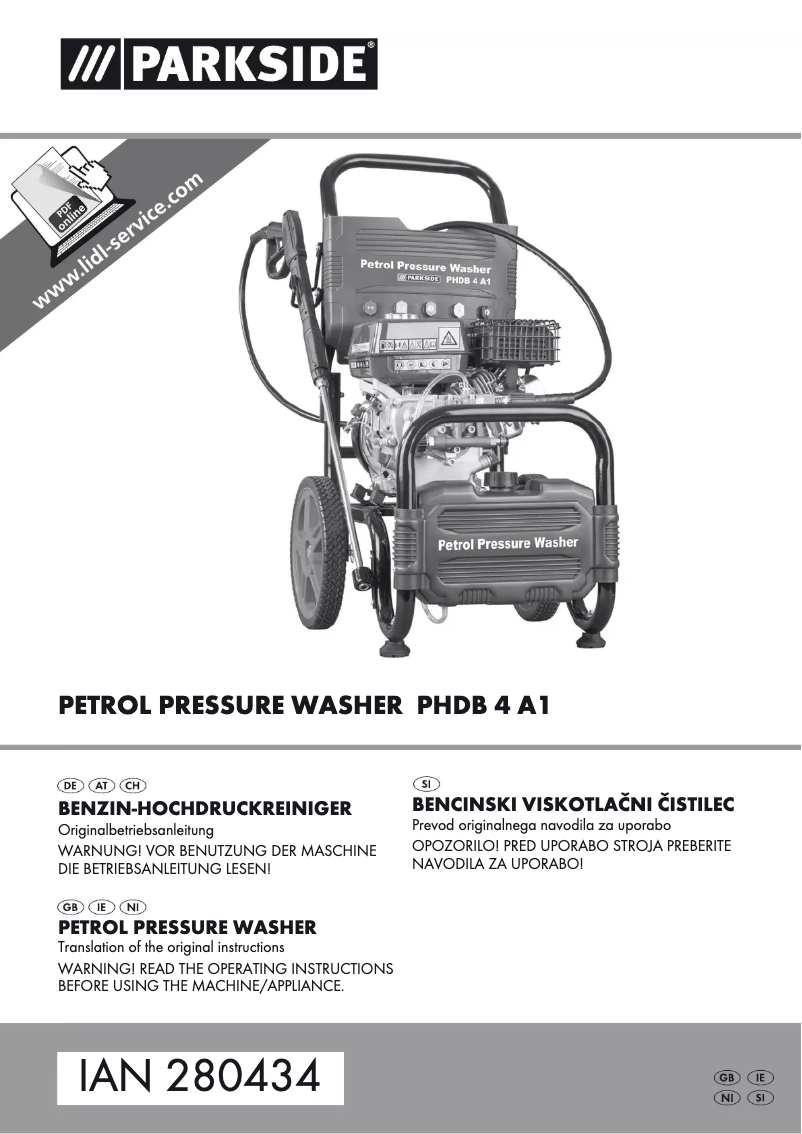 Página 1 del manual Manual de usuario Parkside PHDB 4 A1