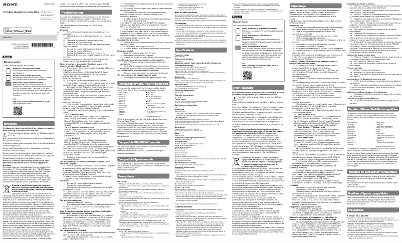 Imagen de la primera página del manual del dispositivo PHA-1AEU
