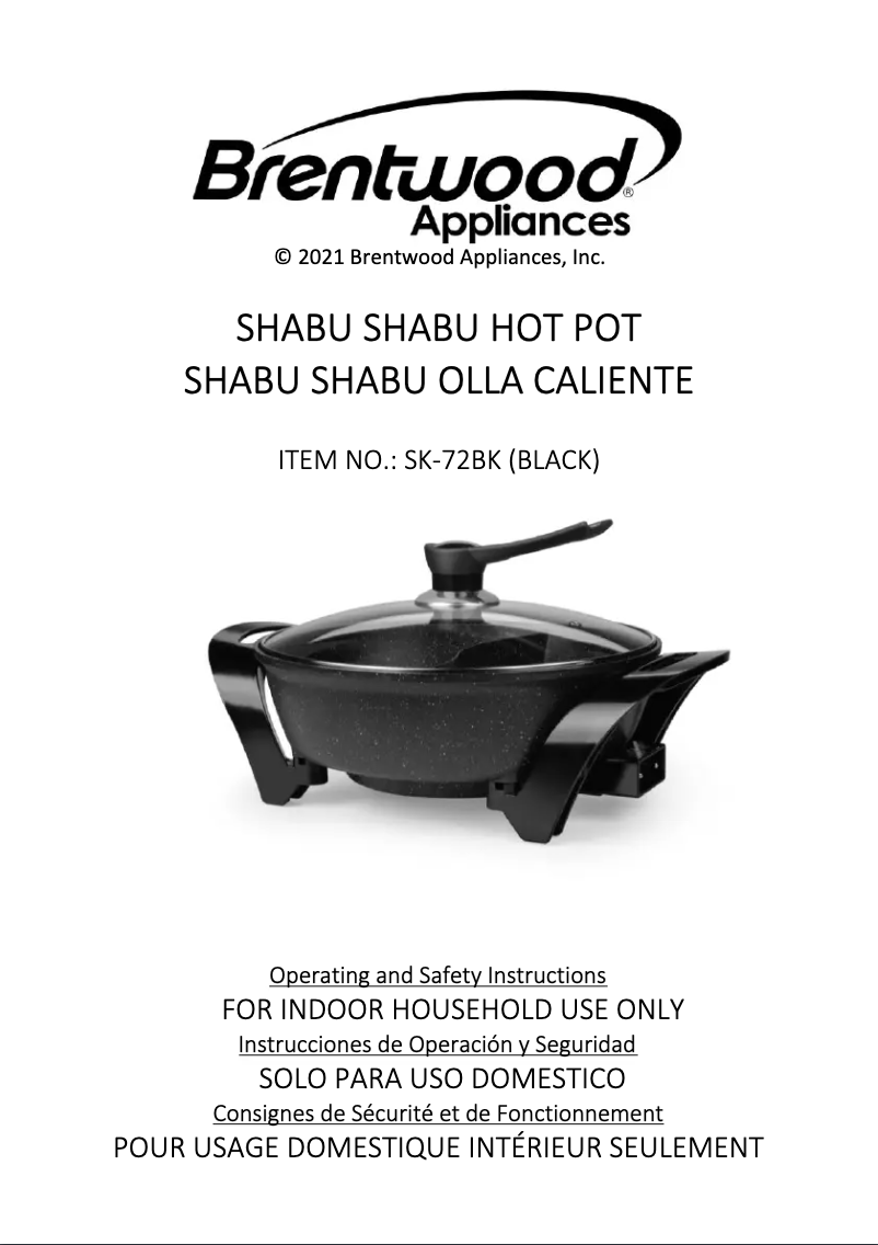 Imagen de la primera página del manual del dispositivo SK-72BK