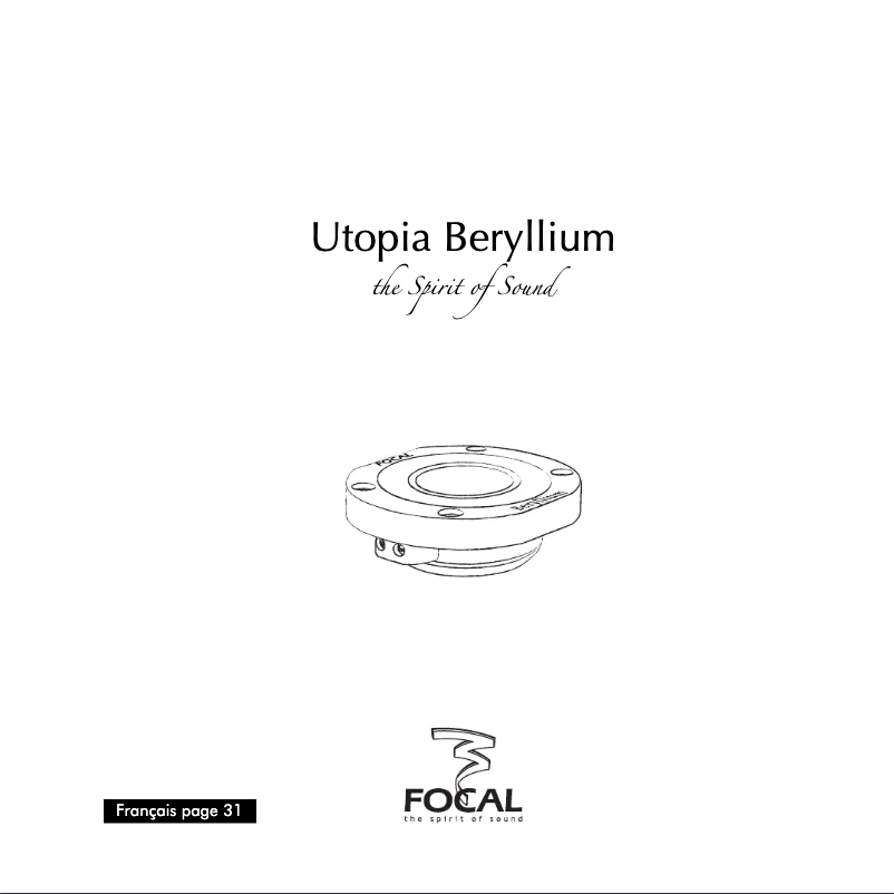 Página 1 del manual Manual de usuario Focal Utopia Beryllium