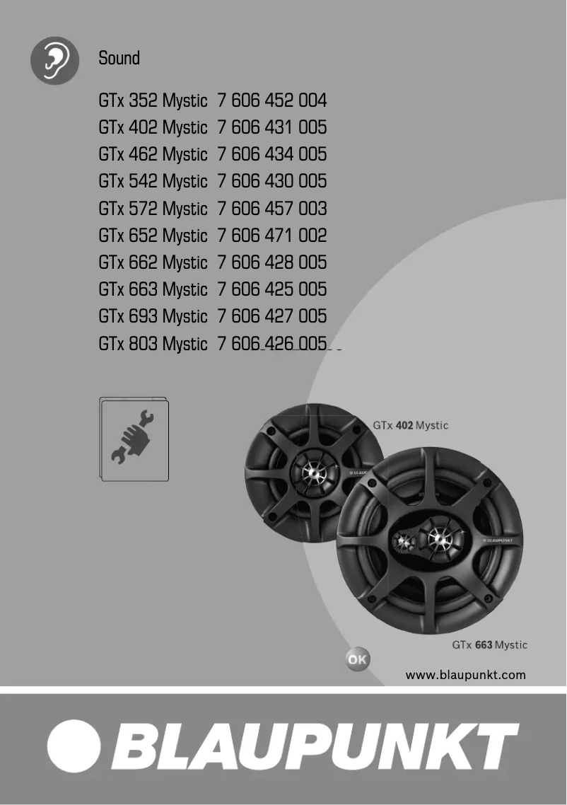 Imagen de la primera página del manual del dispositivo GTx 652