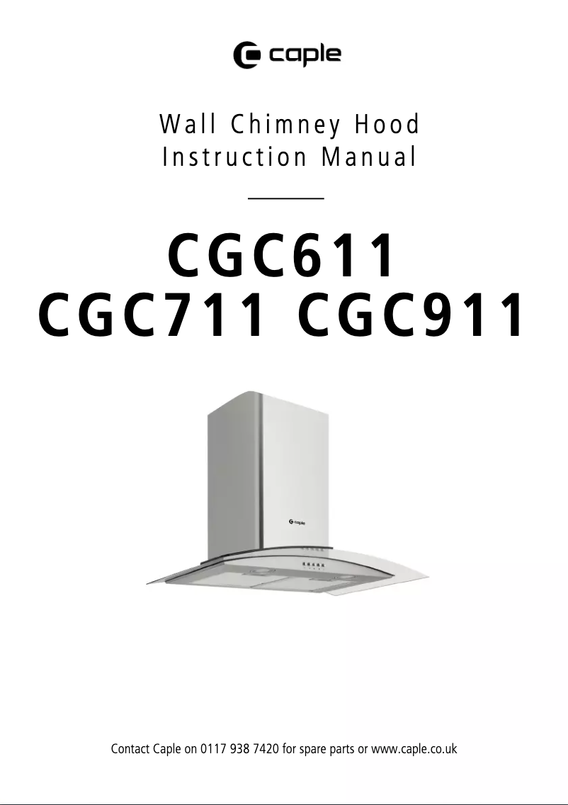 Imagen de la primera página del manual del dispositivo CGC911SS