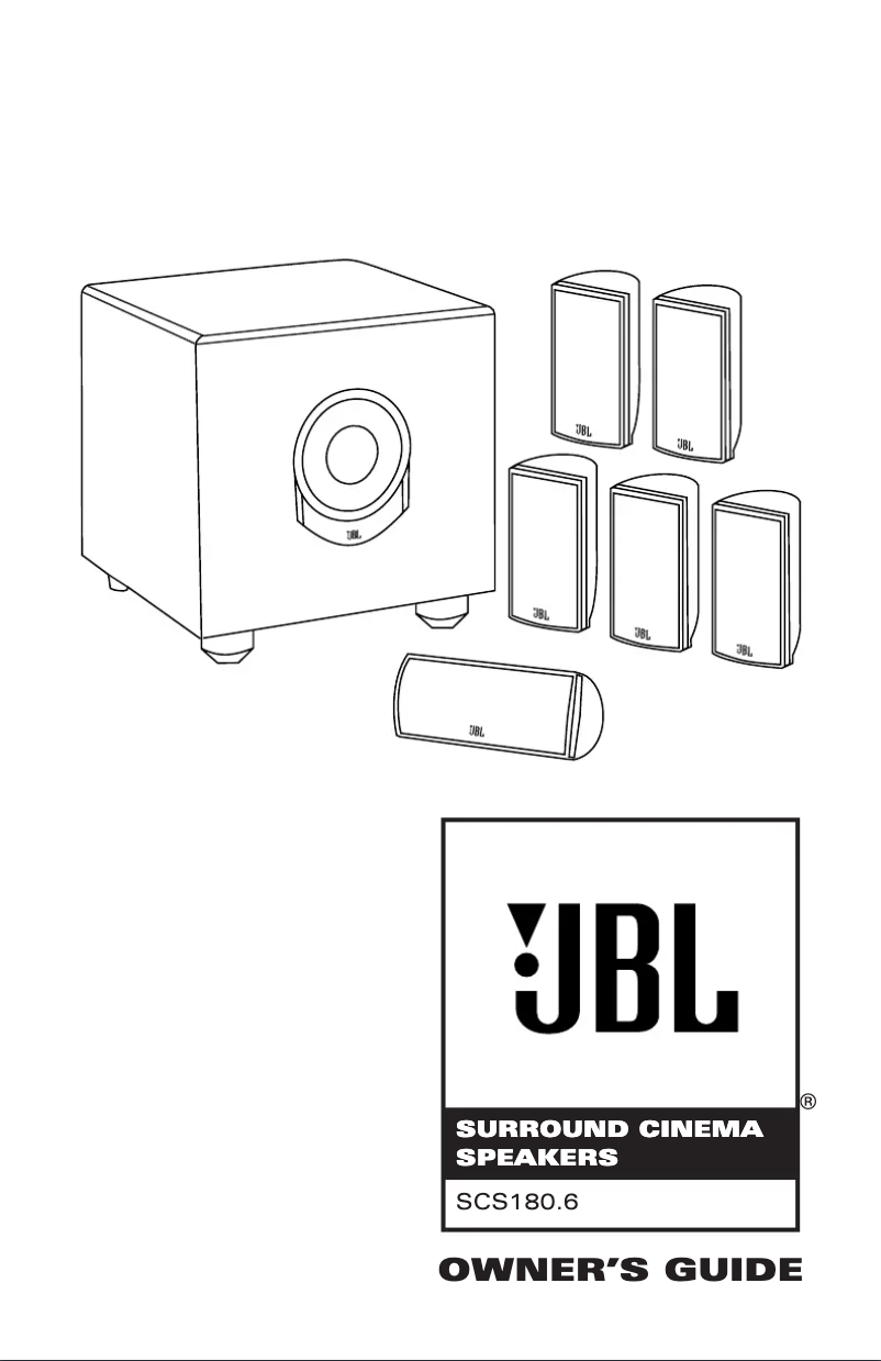 Página 1 del manual Manual de usuario JBL SCS180.6