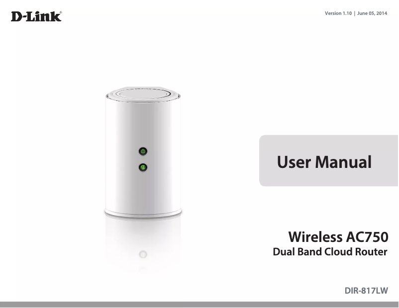 Imagen de la primera página del manual del dispositivo DIR-817LW
