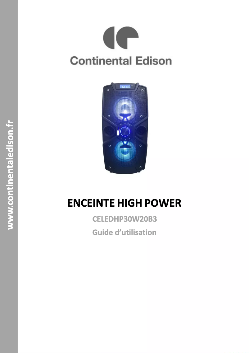 Imagen de la primera página del manual del dispositivo CELEDHP30W20B3