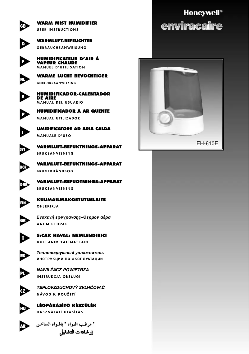 Página 1 del manual Manual de usuario Vicks V-610E