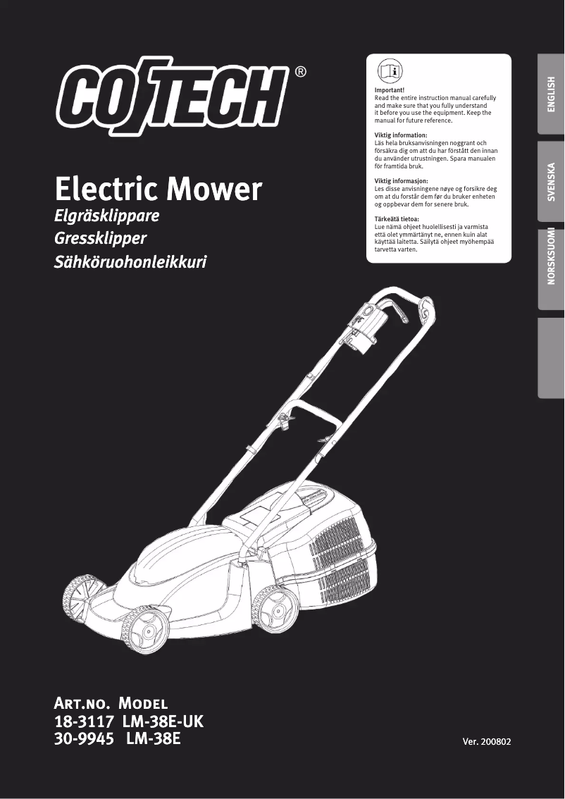 Página 1 del manual Manual de usuario Cotech LM-38E
