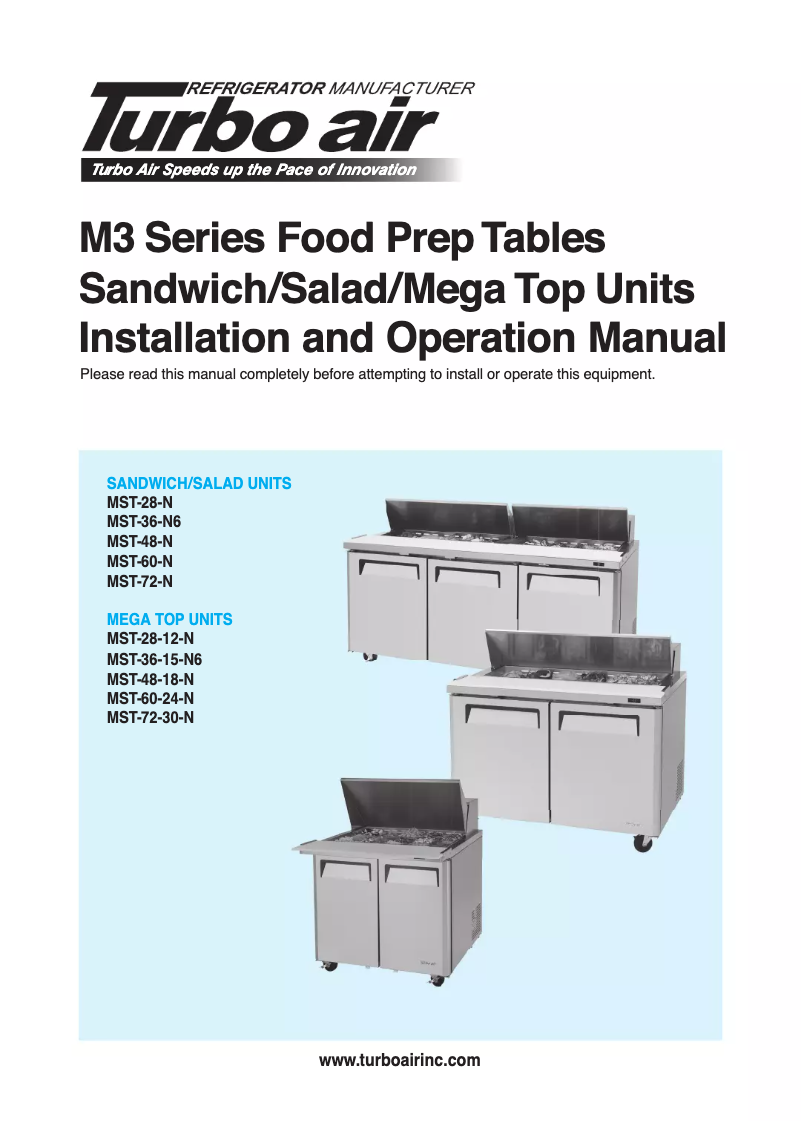 Imagen de la primera página del manual del dispositivo MST-72-30
