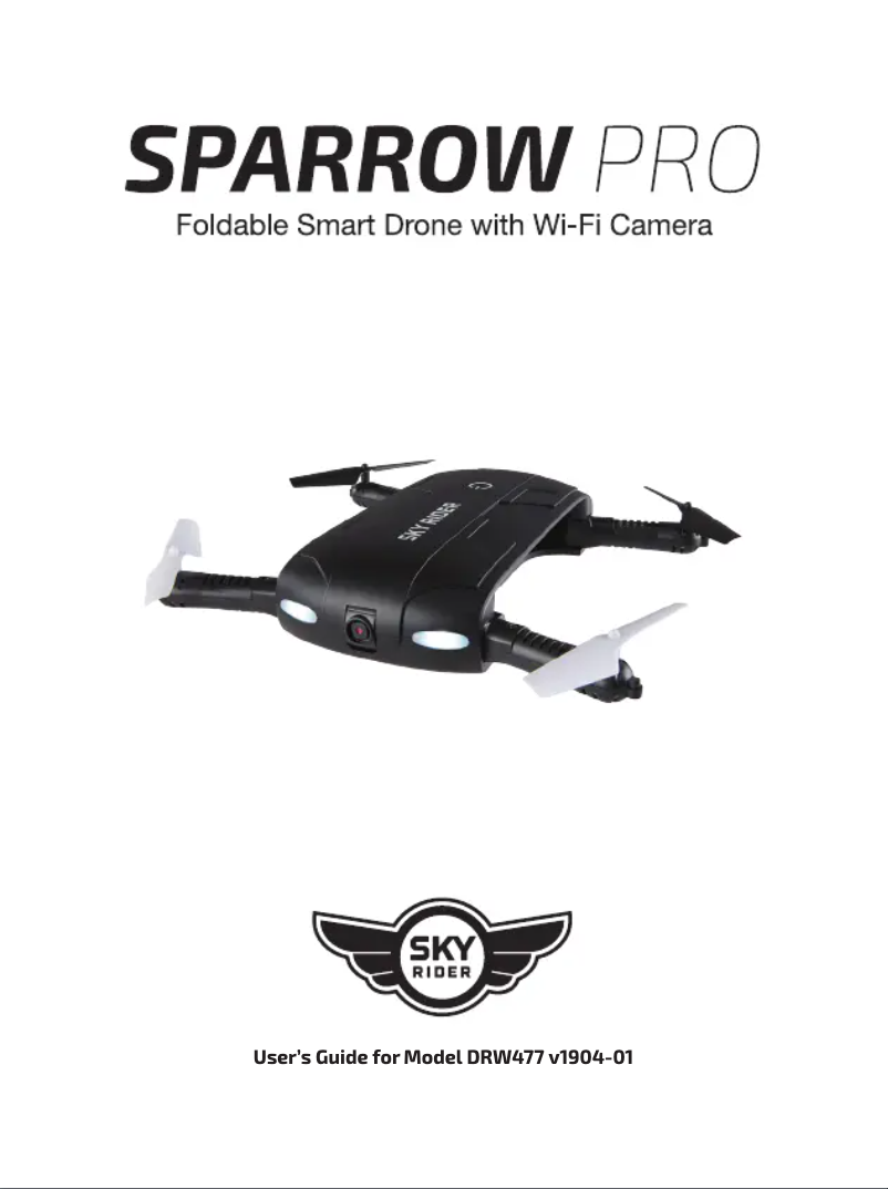 Página 1 del manual Manual de usuario SkyRider Sparrow Pro
