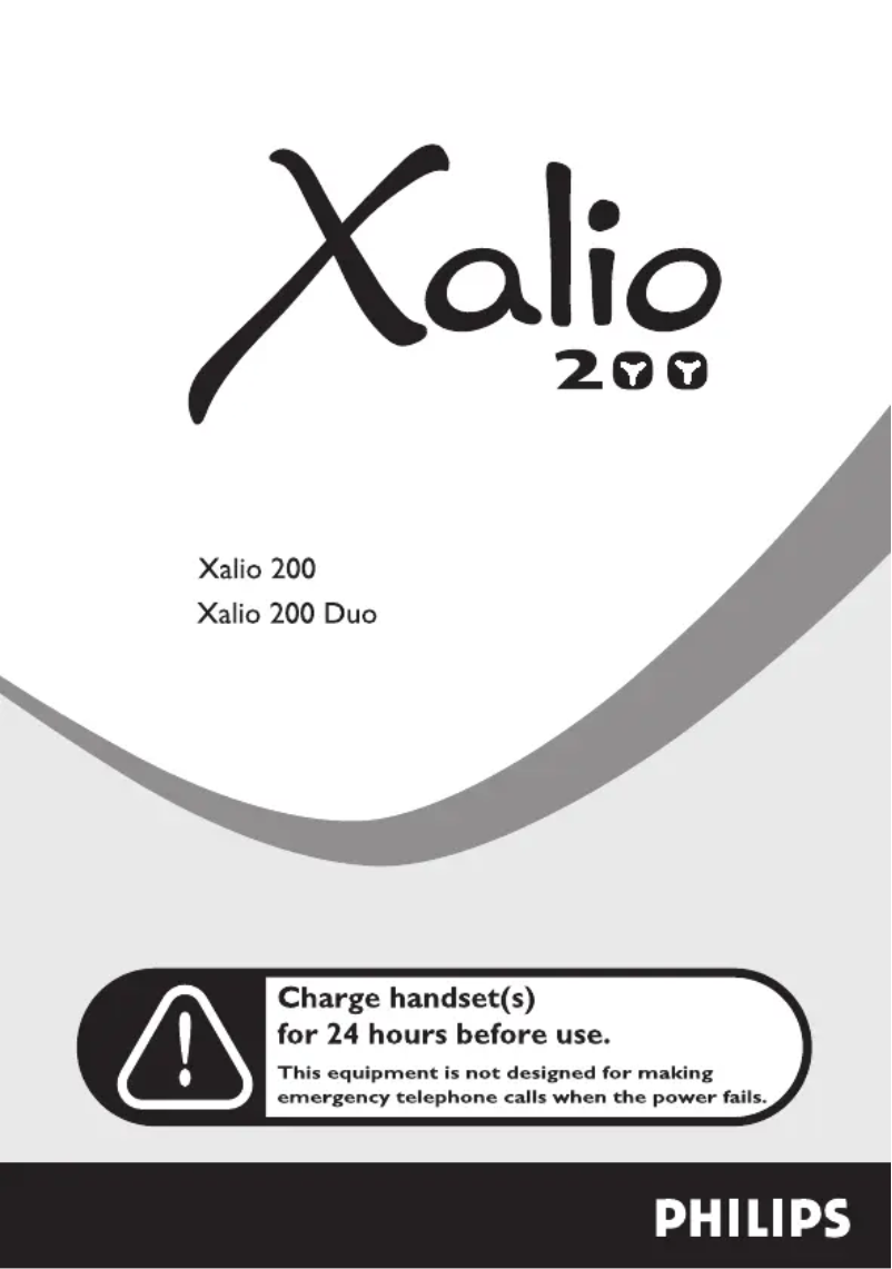 Imagen de la primera página del manual del dispositivo Xalio 200 TD6031