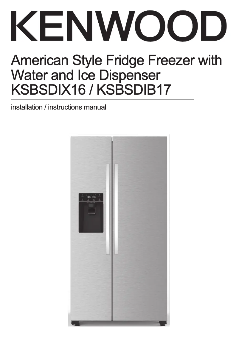 Página 1 del manual Manual de usuario Kenwood KSBSDIB17