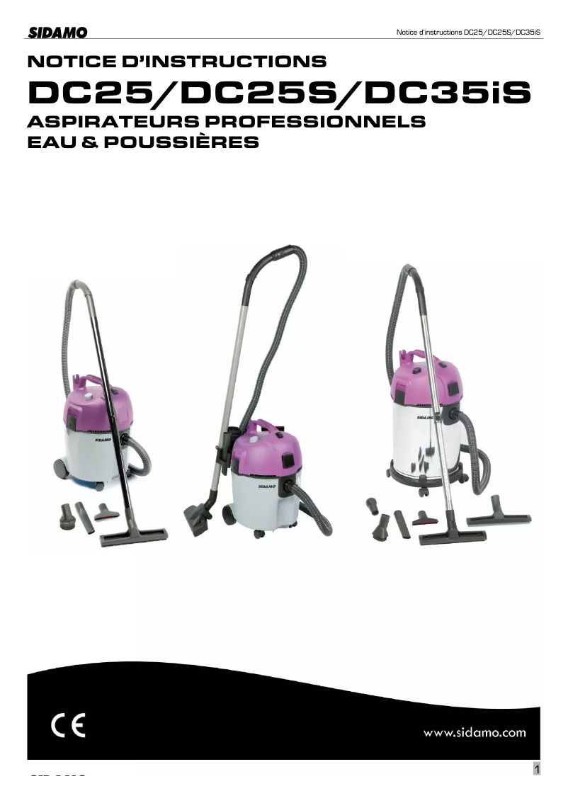 Imagen de la primera página del manual del dispositivo DC 35 Is