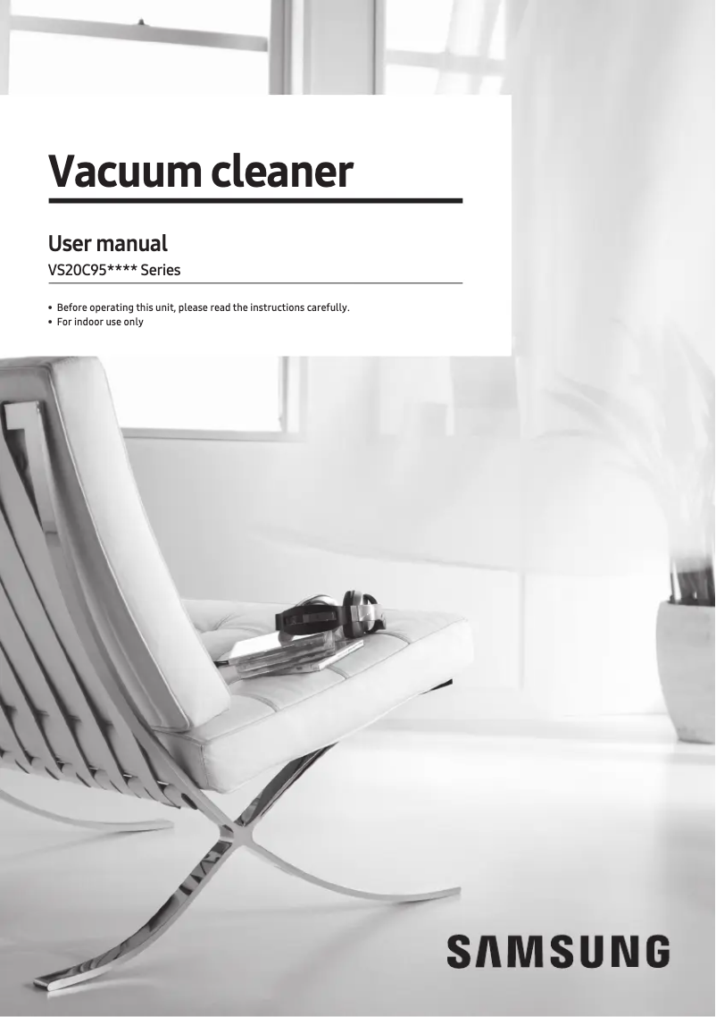 Página 1 del manual Manual de usuario Samsung VS20C954FTB