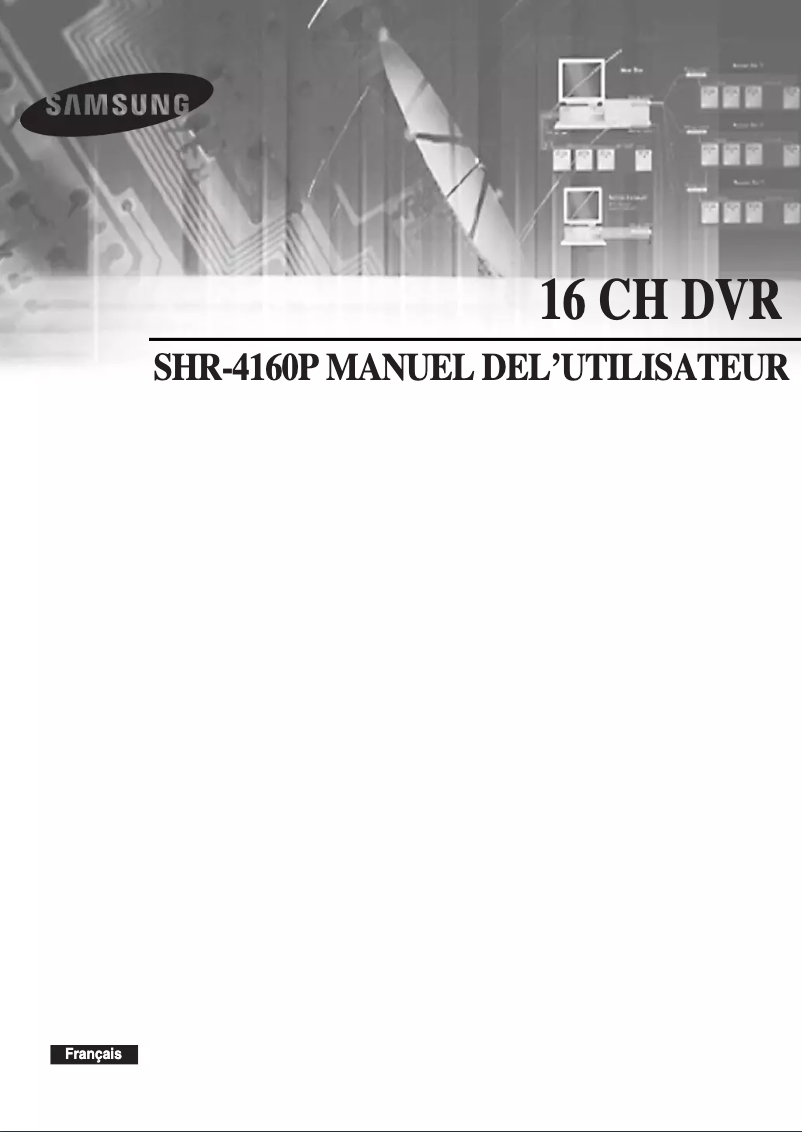 Imagen de la primera página del manual del dispositivo SHR-4160P
