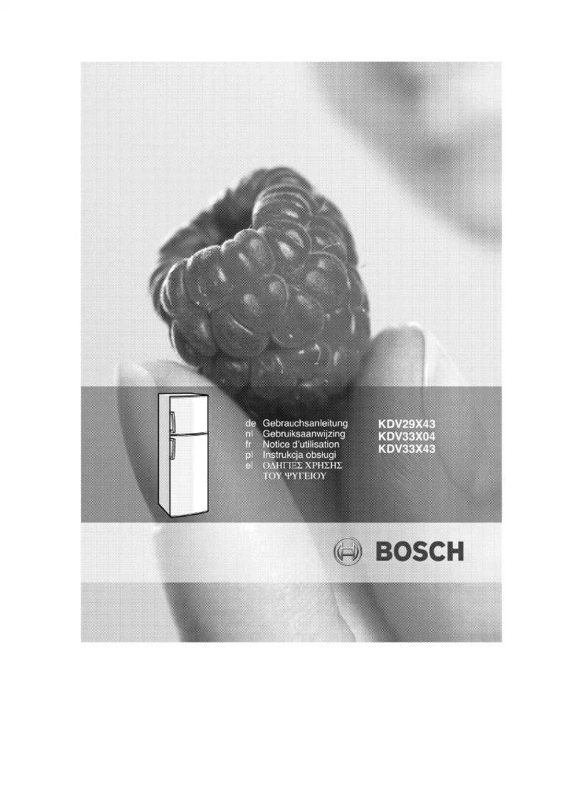 Página 1 del manual Manual de usuario Bosch KDV29X43