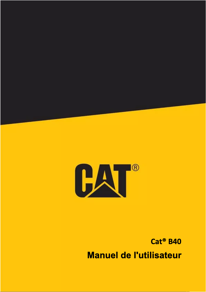 Página 1 del manual Manual de usuario CAT B40